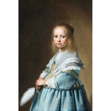 Portret van een meisje in het blauw